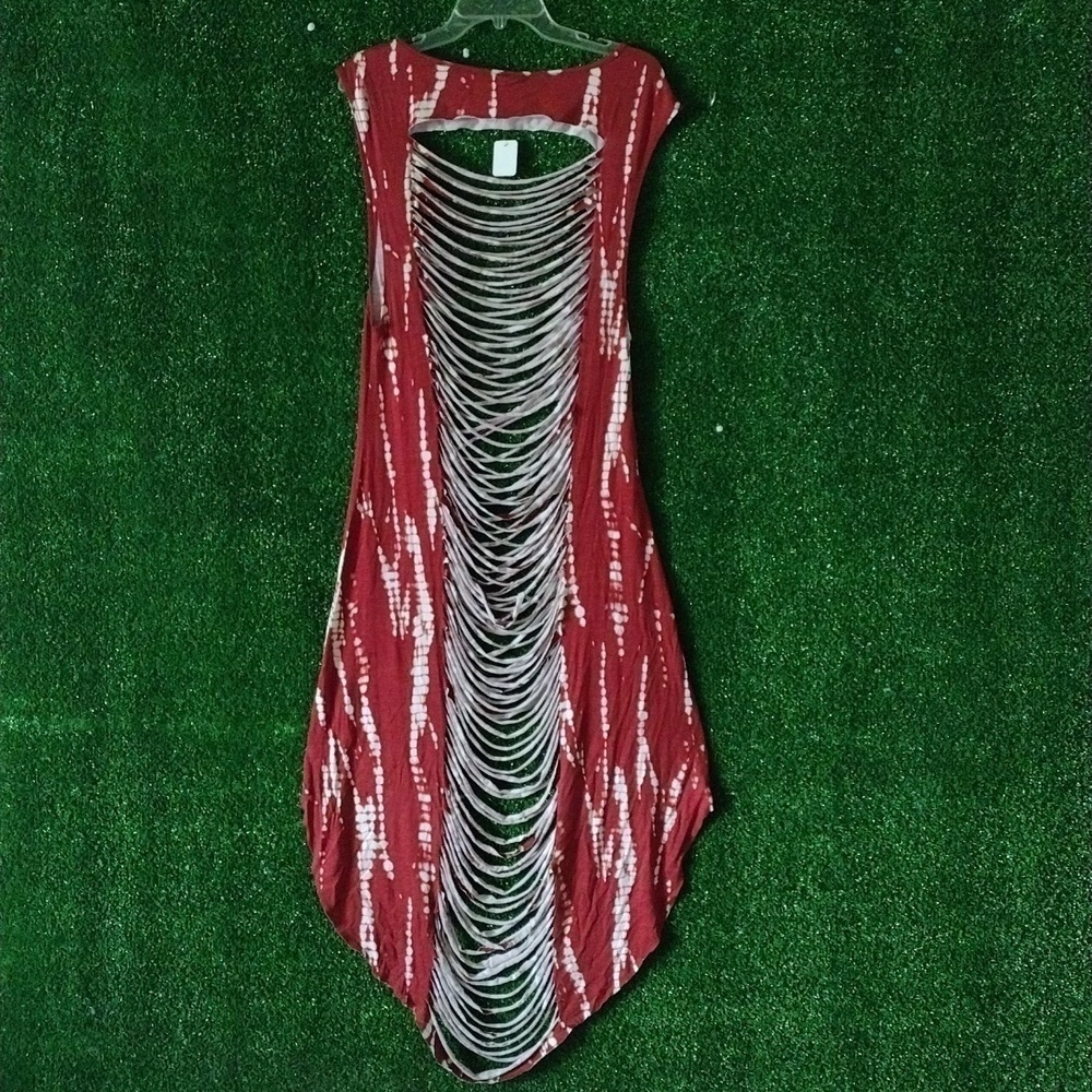 Maxi dress with the cutouts tie dye h i g h t l o w